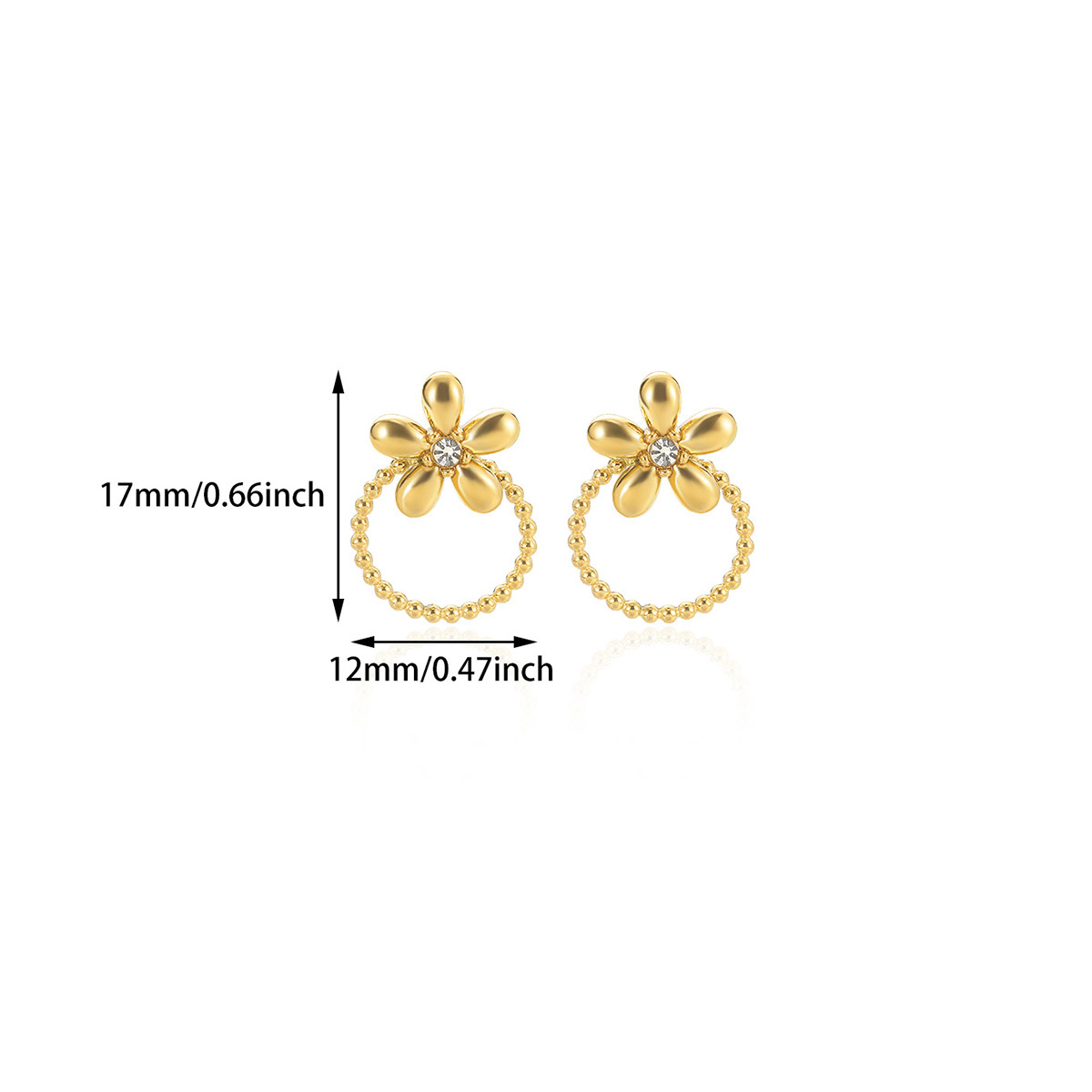 Irregular Geometry Butterfly Pearl Earrings