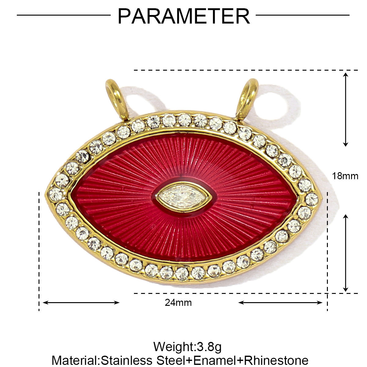 Tarot Devil's Eye Eagle Stainless Steel Charms