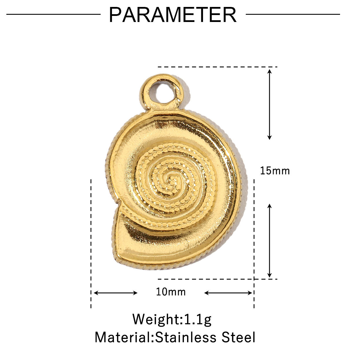 Coconut Snake Bee Crab Butterfly Stainless Steel Charms