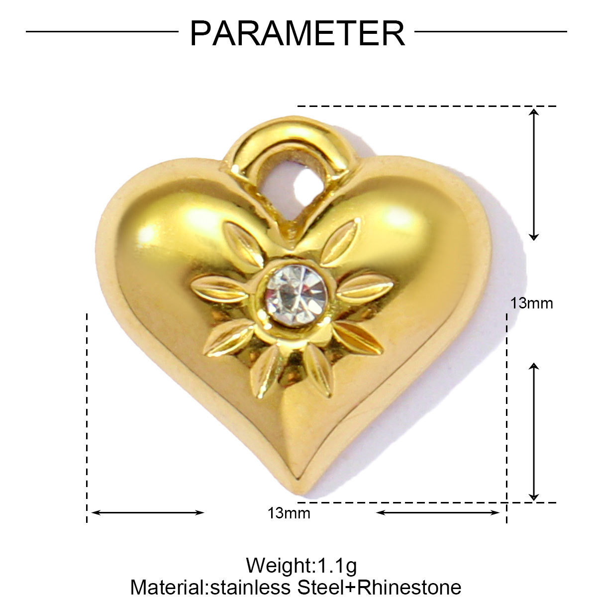 Love Key Camera Cherry Sun Money Stainless Steel Charms