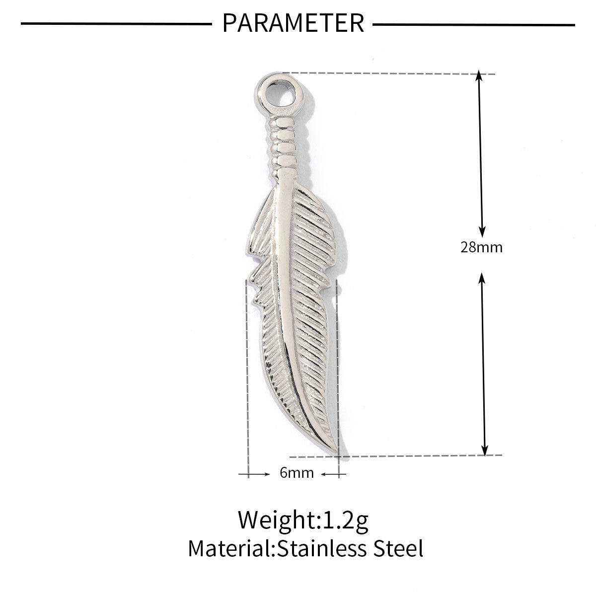 Dog Claw Snake Smiley Stainless Steel Charms