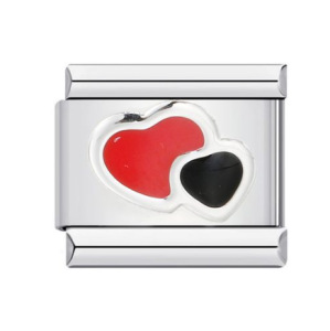 Love Heart DIY Enamel Italian Charms Bracelet