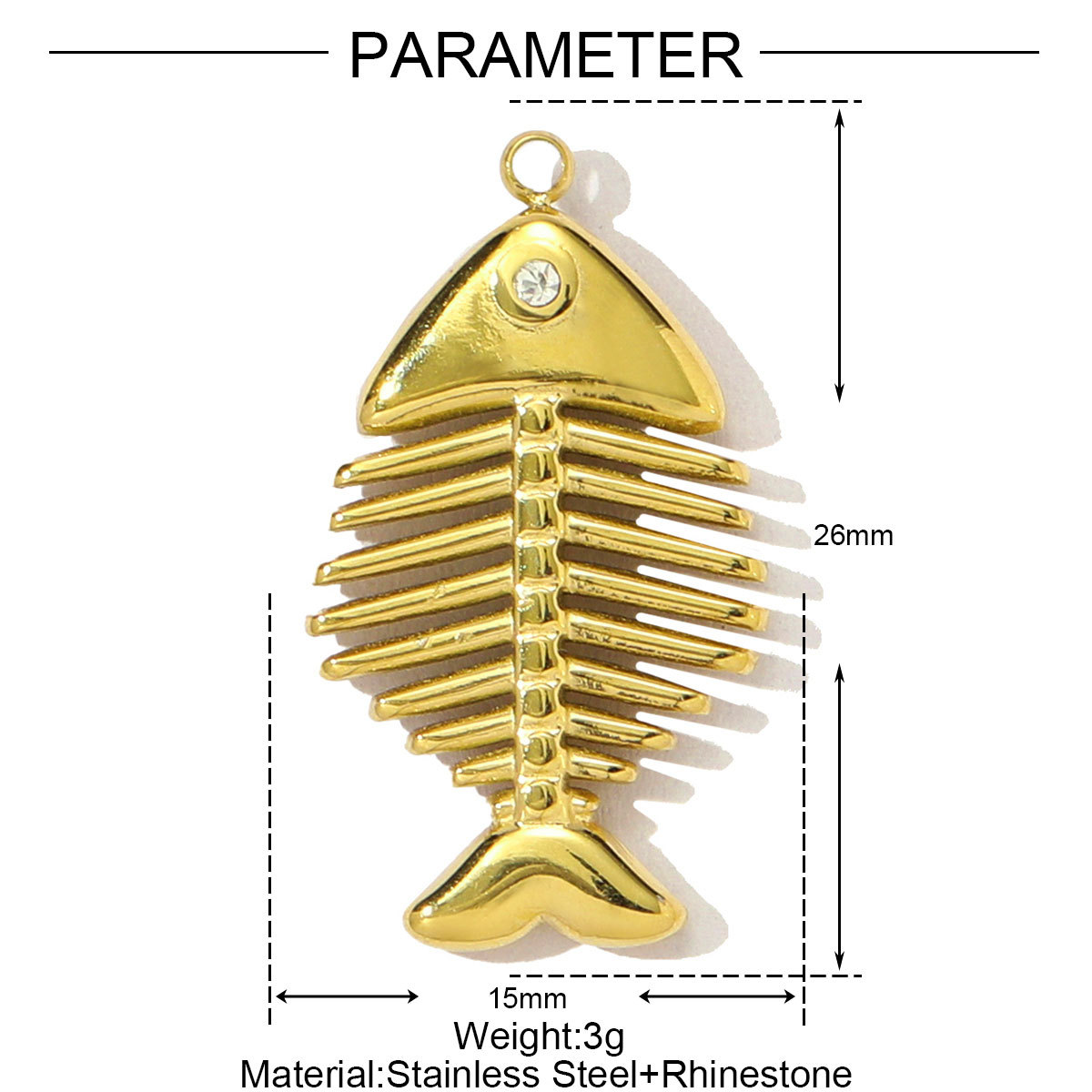 Enamel Heart Fishbone Flower Starfish Swallow Stainless Steel Charms