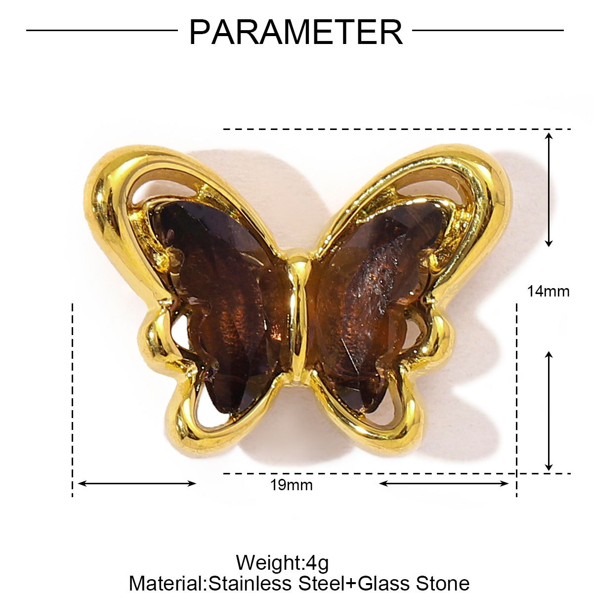 Heart Flower Butterfly Windmill Stainless Steel Charms