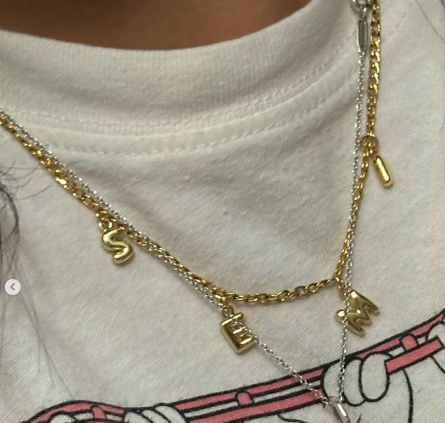 Stainless Steel Bubble 26 Letter Charms