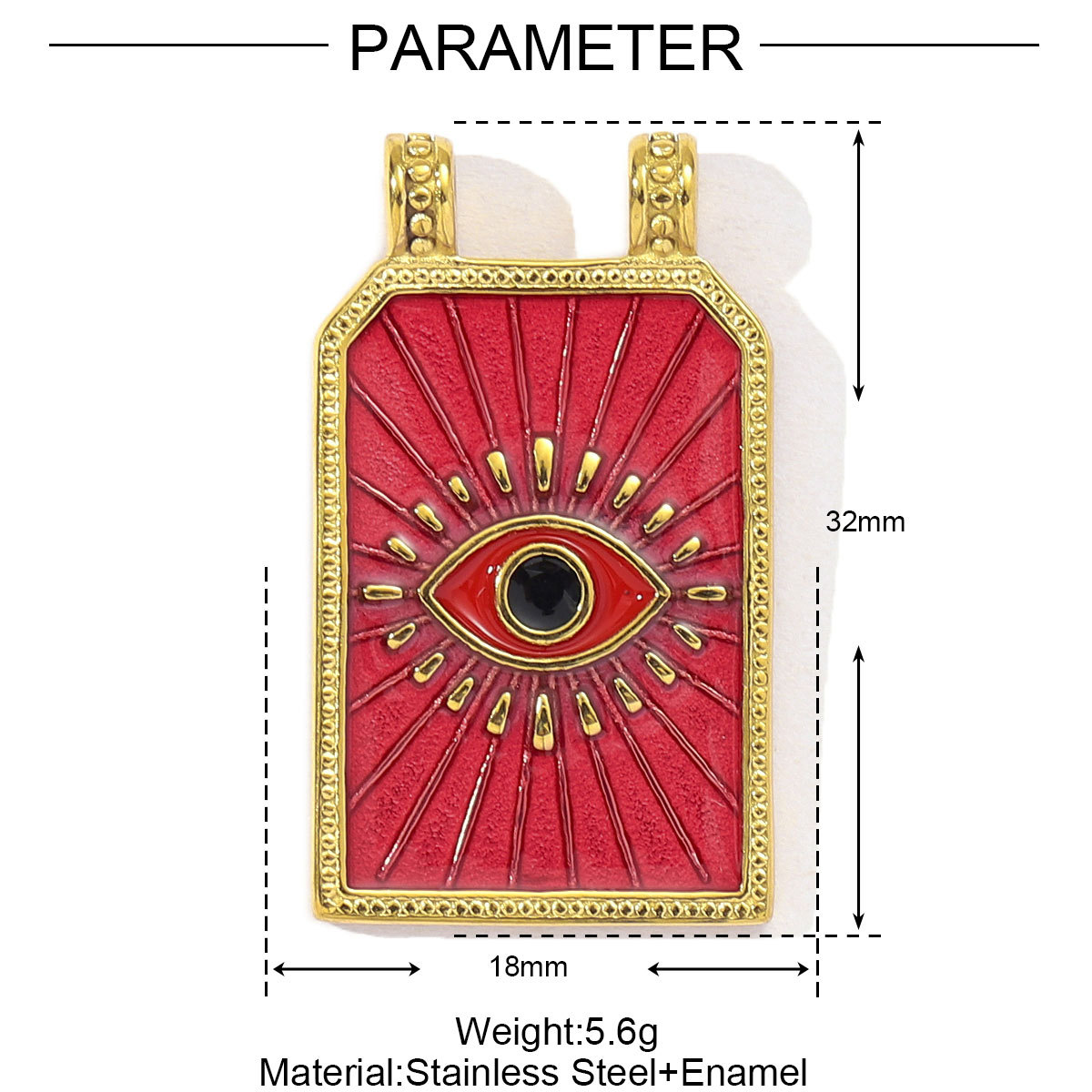 Tarot Devil's Eye Eagle Stainless Steel Charms