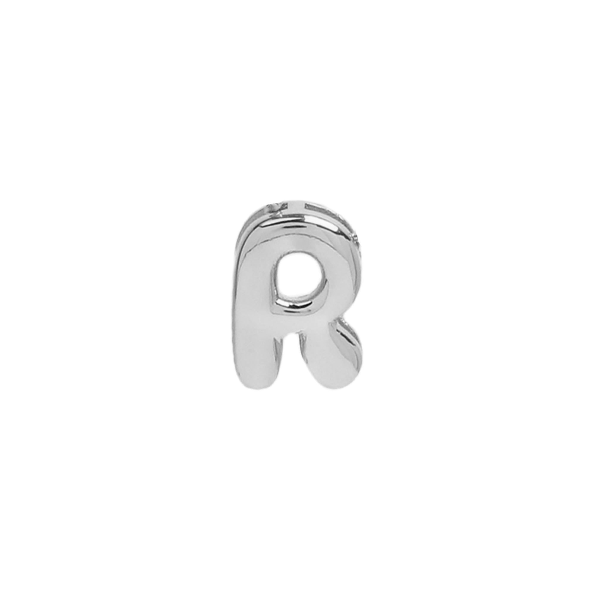 Mini DIY Initial  Bubble Letter Pendant Charm