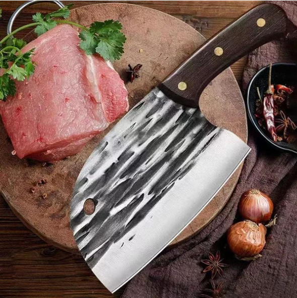 Hammer Pattern Fish Head Knife Household Sharp Meat Cutting Knife