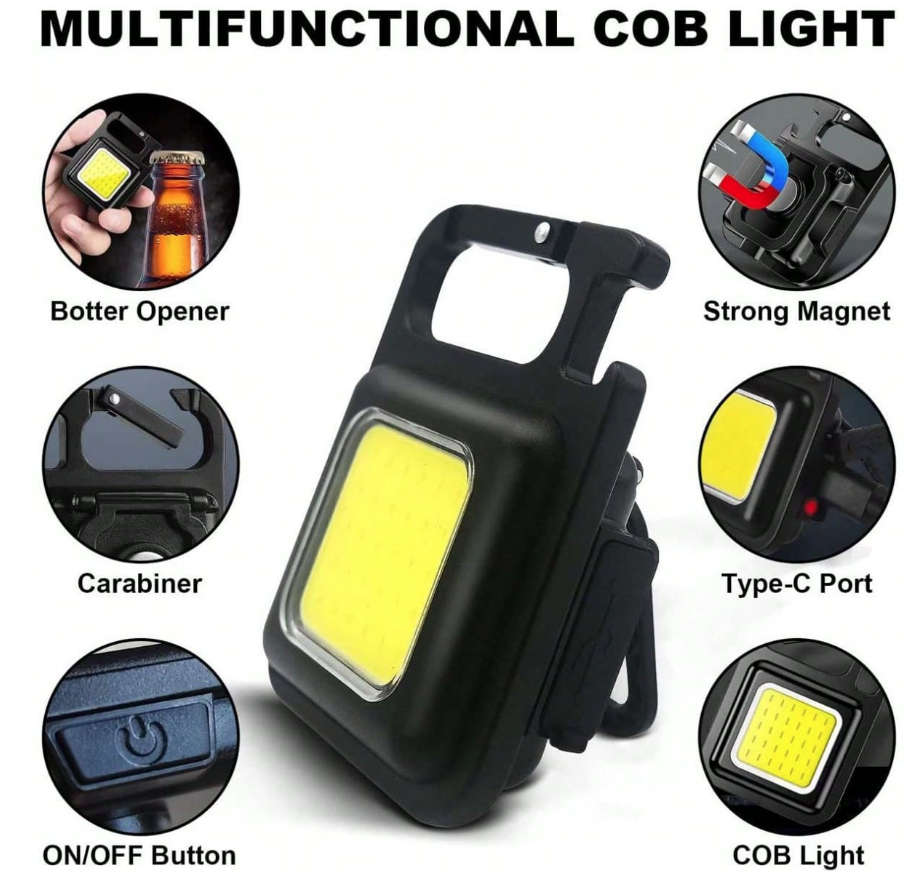 Multifunction Keychain Work Light