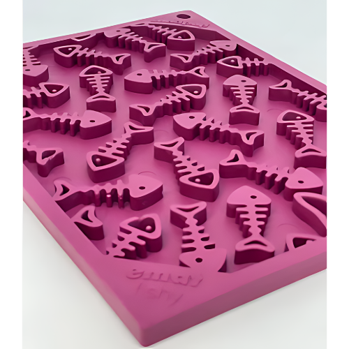 Fishy Design eMat Enrichment Lick Mat - Small | Plum