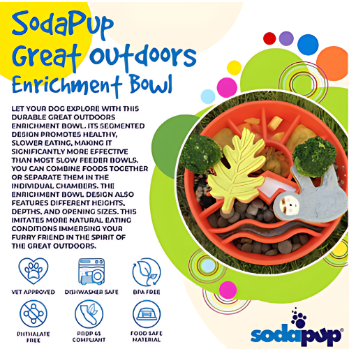 SodaPup Great Outdoors eBowl slow feeder