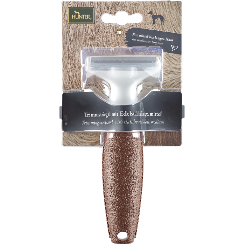 HUNTER® Trimming Spa Currycomb with Stainless Steel Blade