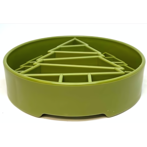 SodaPup Pine Tree eBowl slow feeder - Large | Green