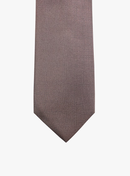 Textured Brown Tie