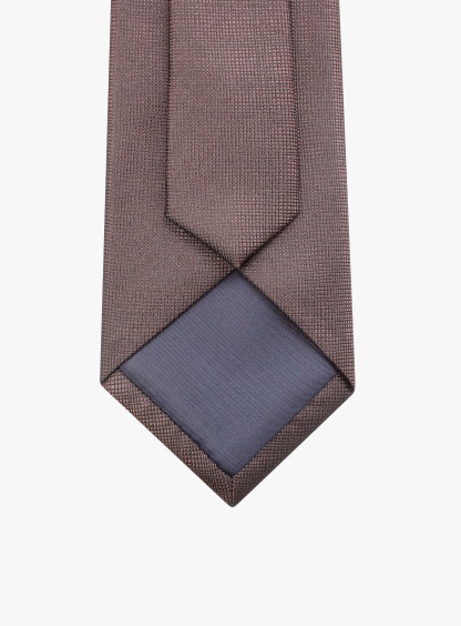 Textured Brown Tie