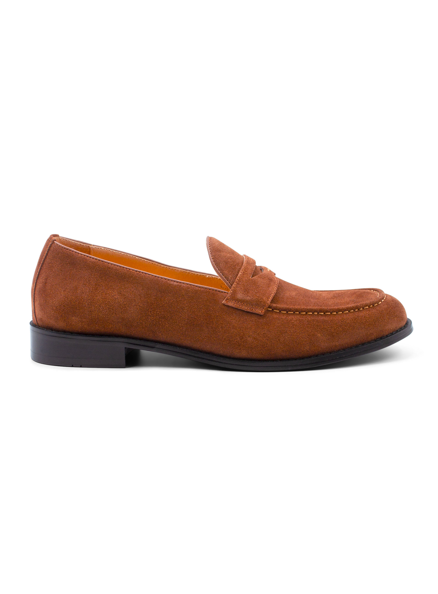 Santo Cognac Suede Loafer