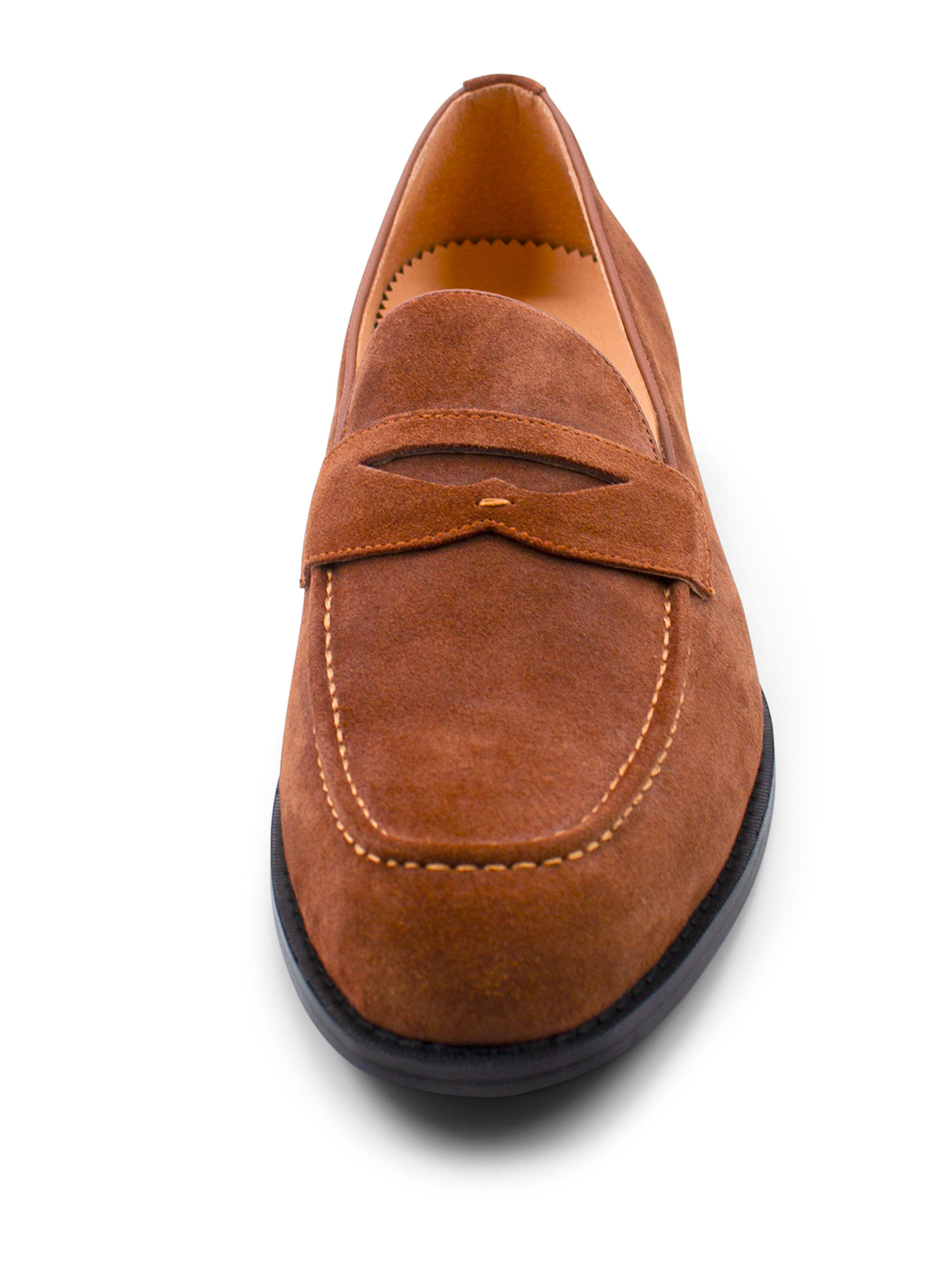 Santo Cognac Suede Loafer