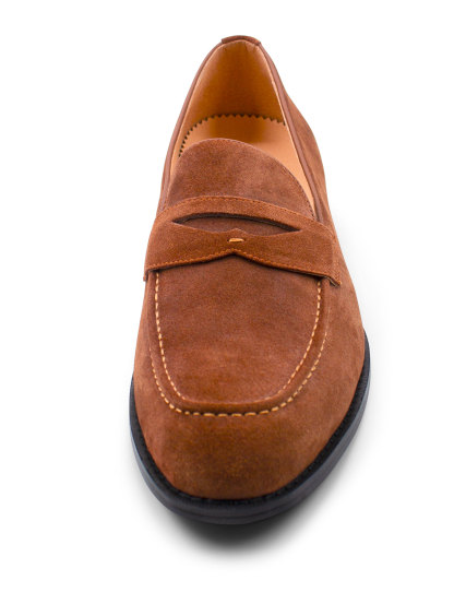 Santo Cognac Suede Loafer