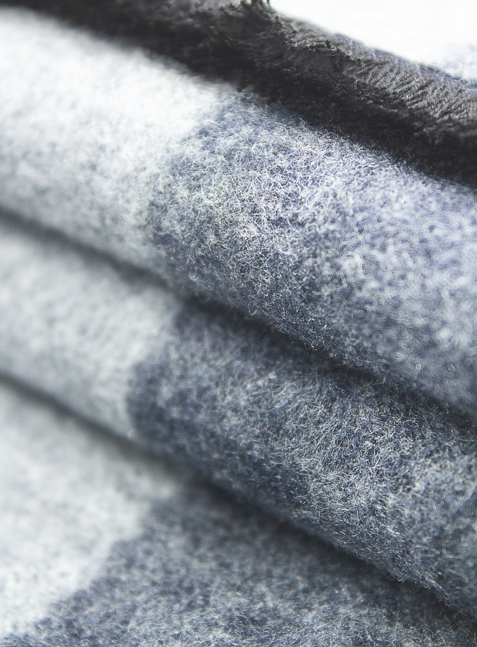 Navy/Grey Colour Block Pure Silk Scarf