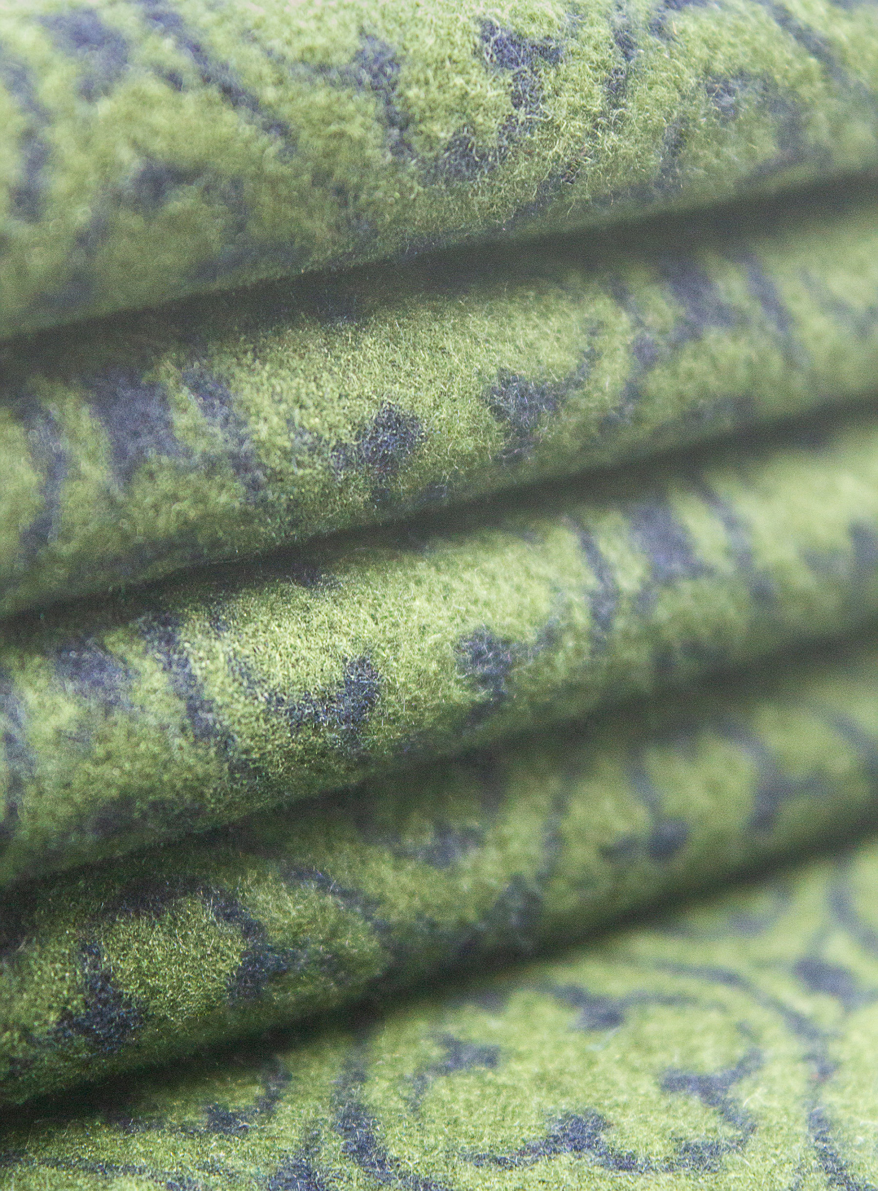 Navy & Green Medallion Pure Silk Scarf