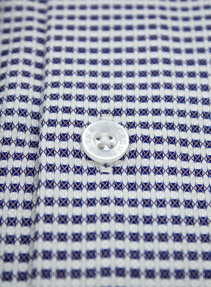Milan Grape Dobby Grid Dot Shirt