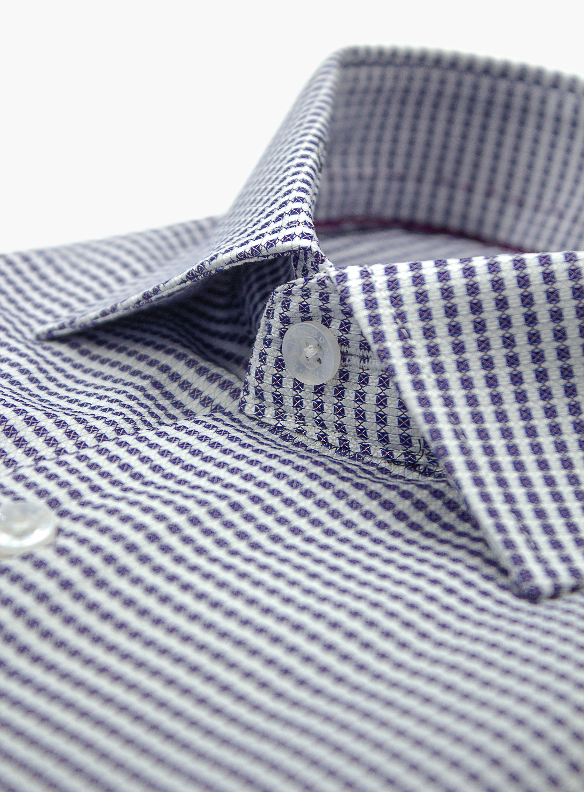 Milan Grape Dobby Grid Dot Shirt
