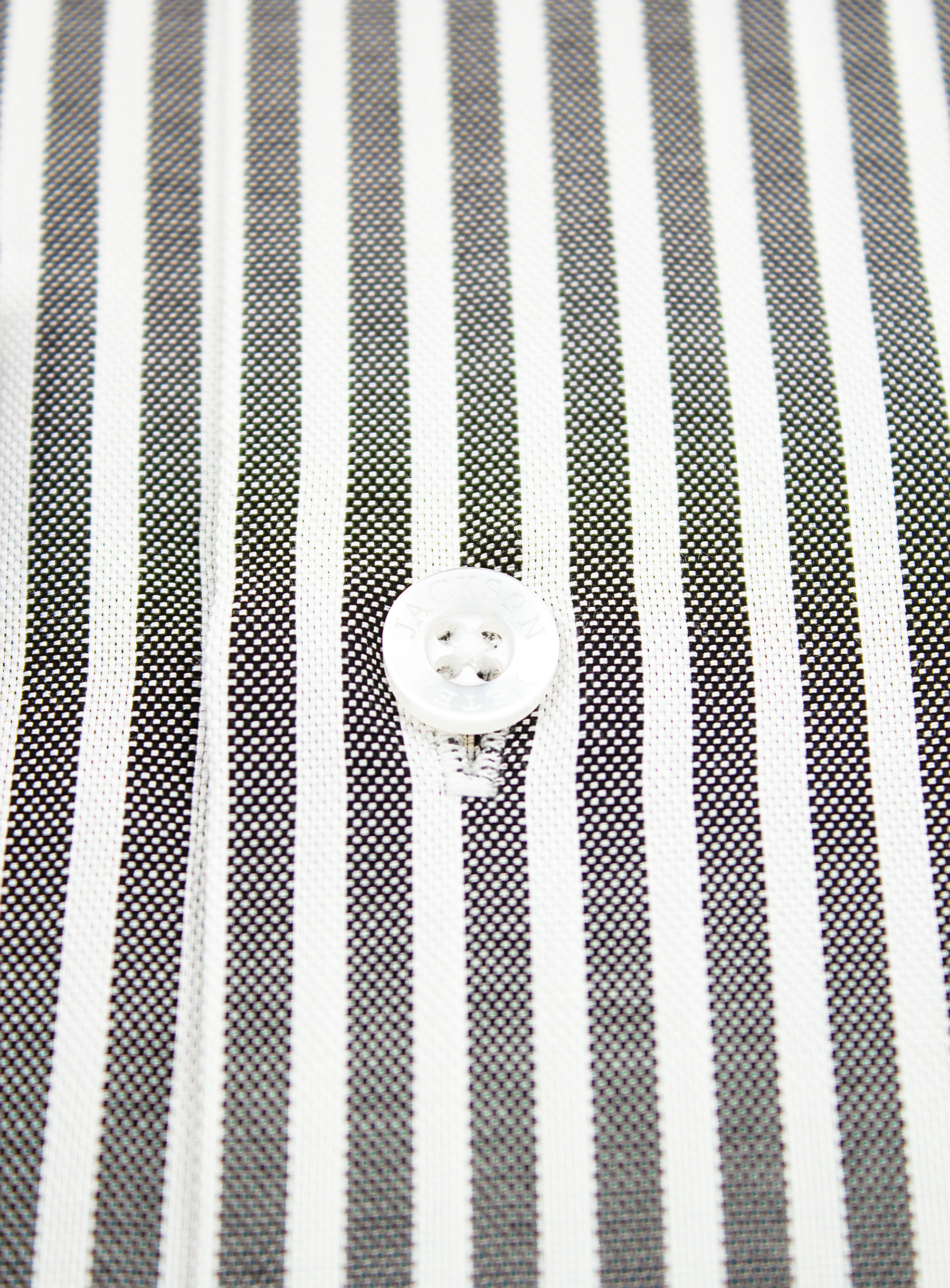 Milan Black & White Oxford Stripe Shirt