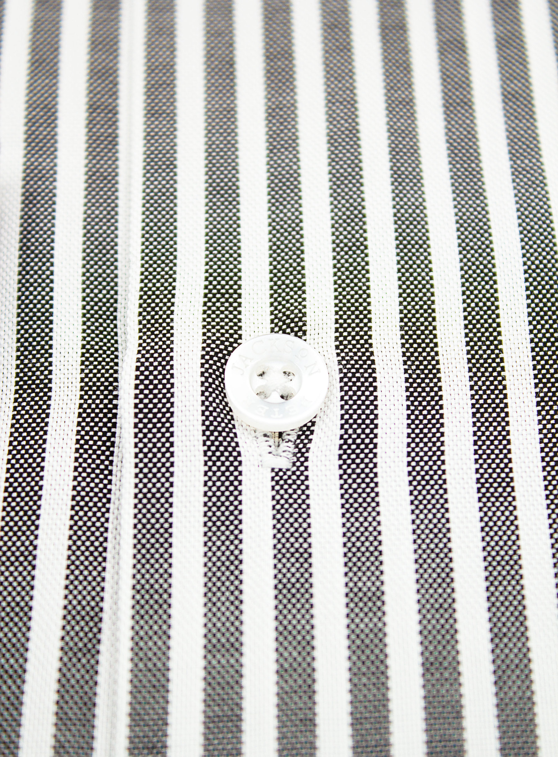 Milan Black & White Oxford Stripe Shirt