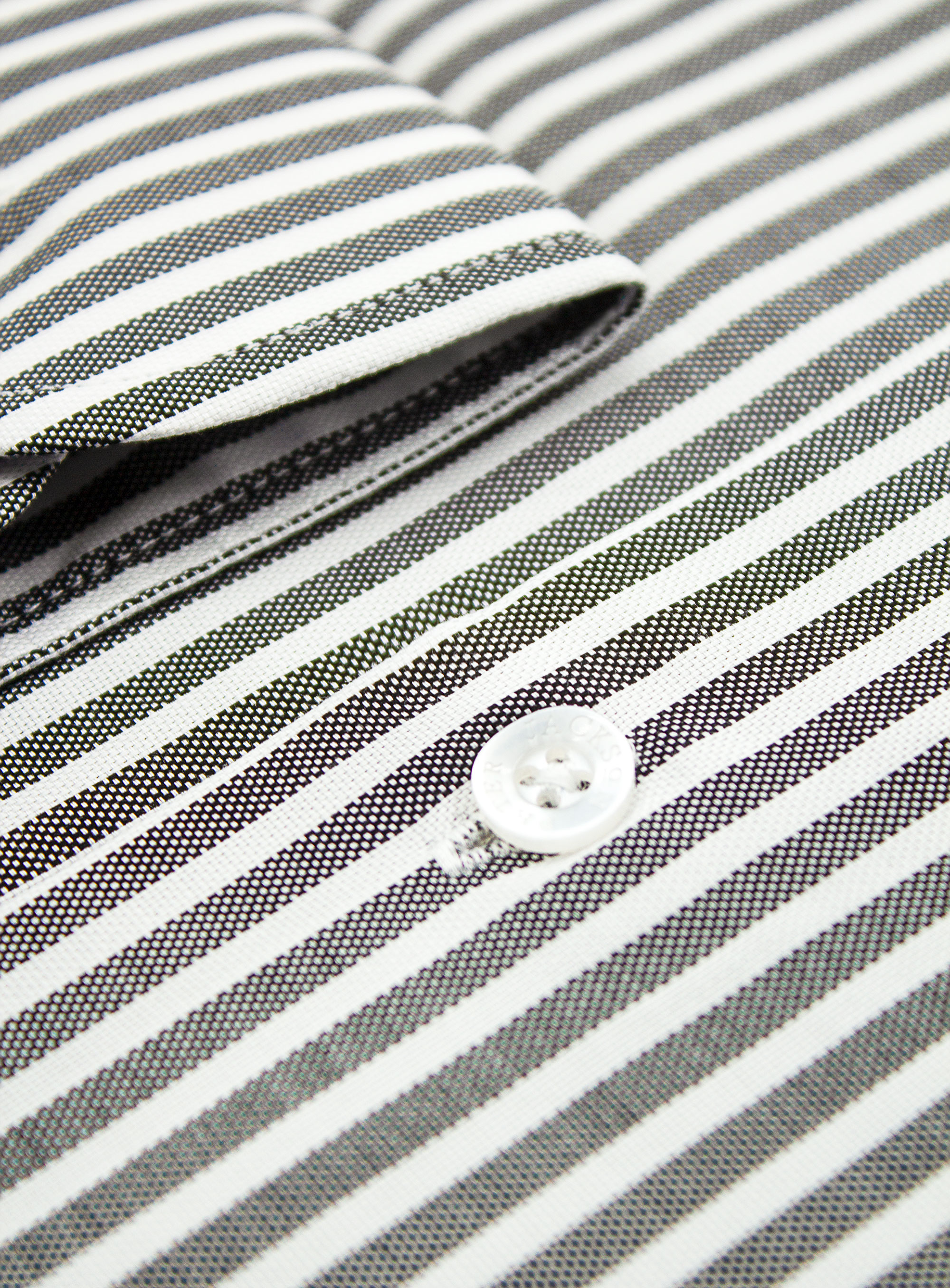 Milan Black & White Oxford Stripe Shirt