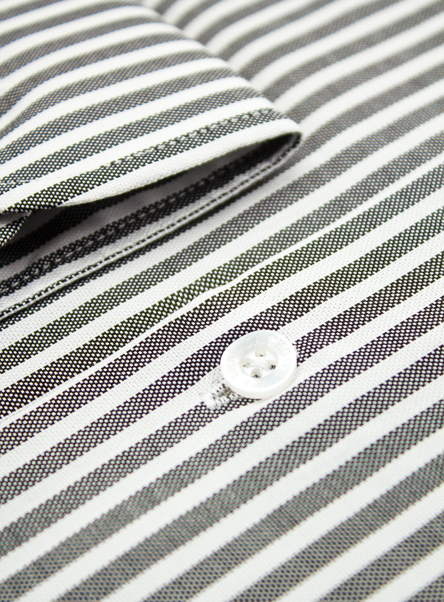 Milan Black & White Oxford Stripe Shirt