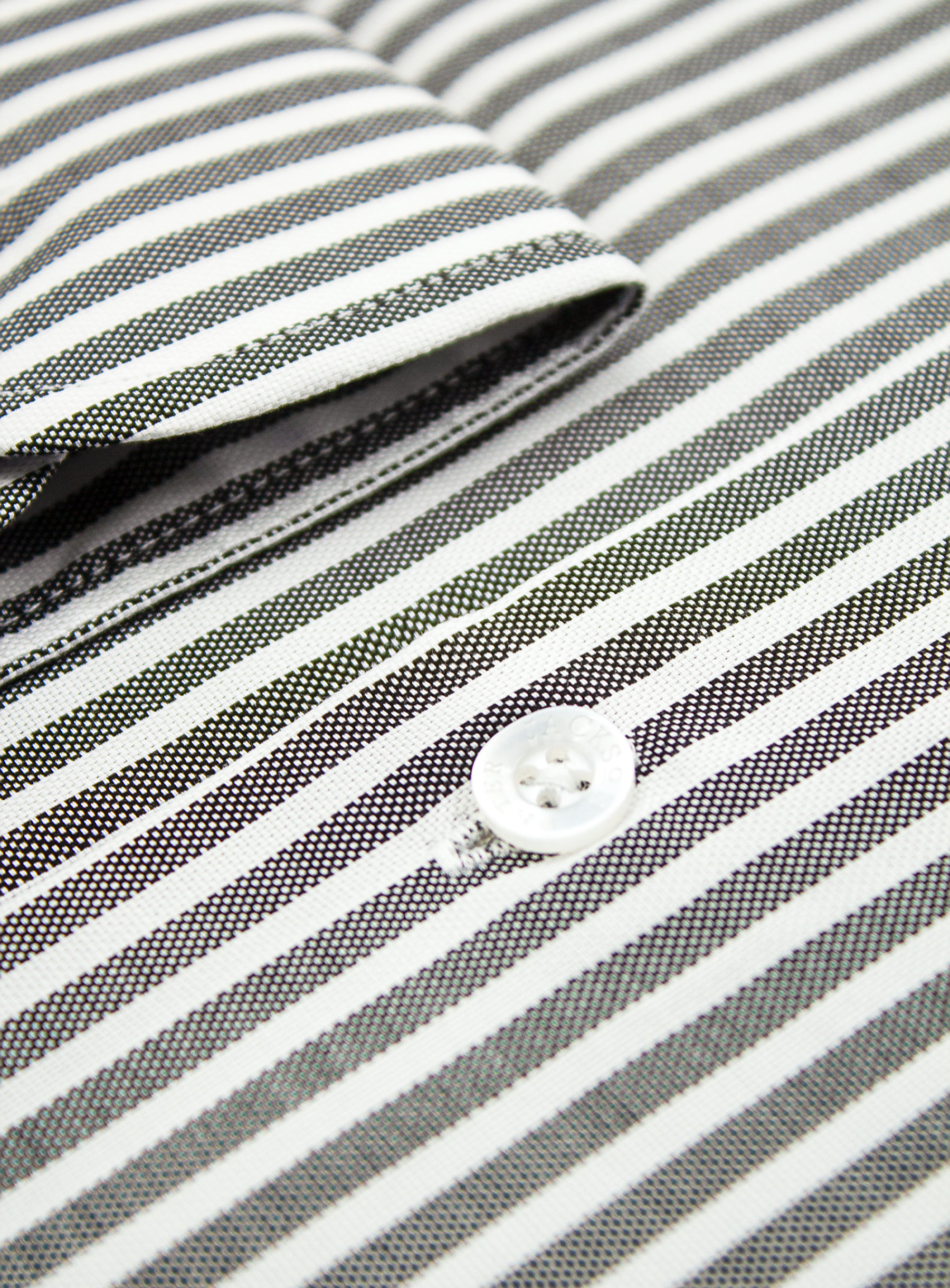 Milan Black & White Oxford Stripe Shirt