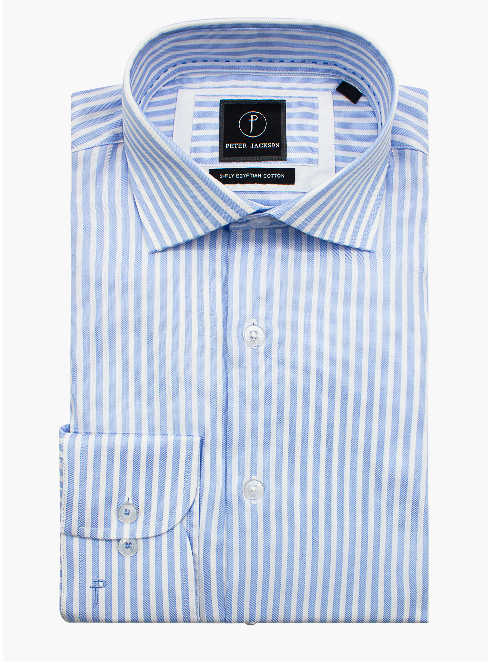 Milan Sky & White Oxford Stripe Shirt