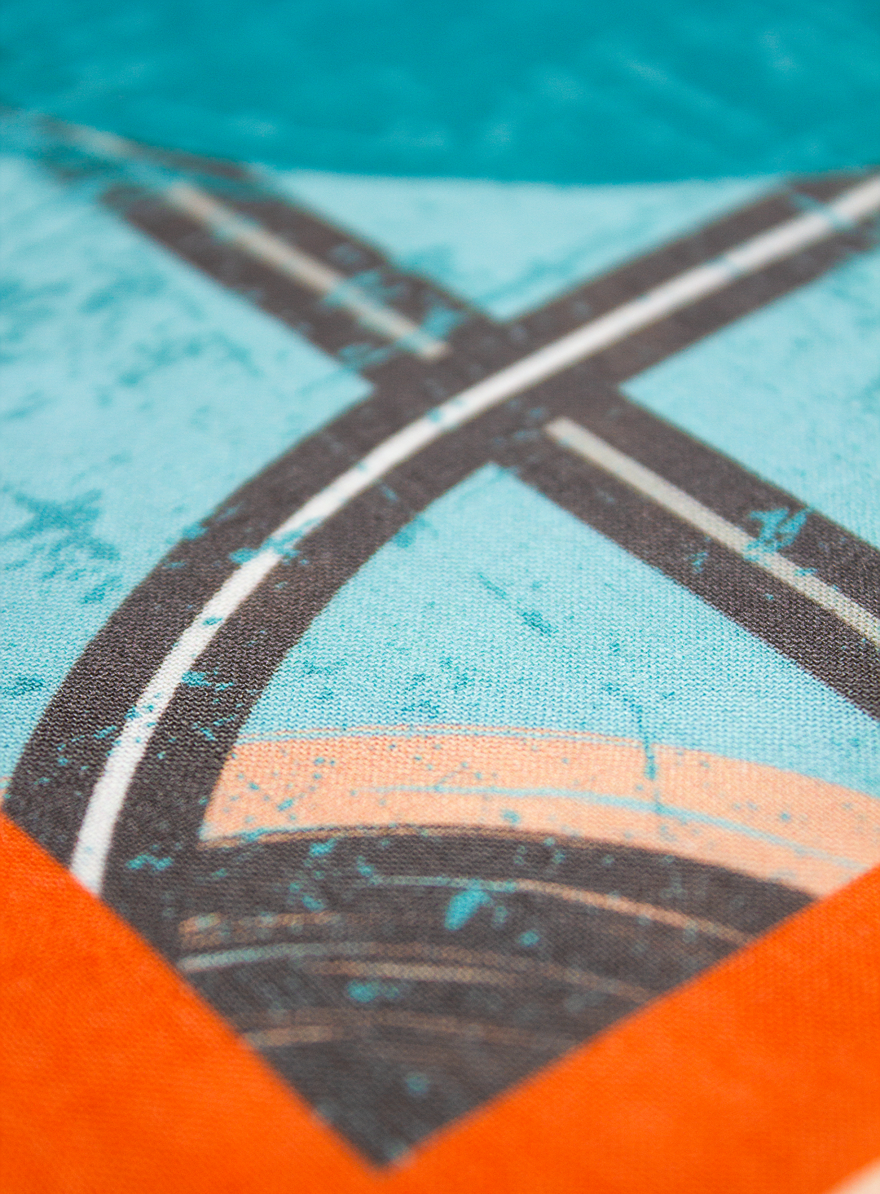 Aqua Sunset Pocket Square
