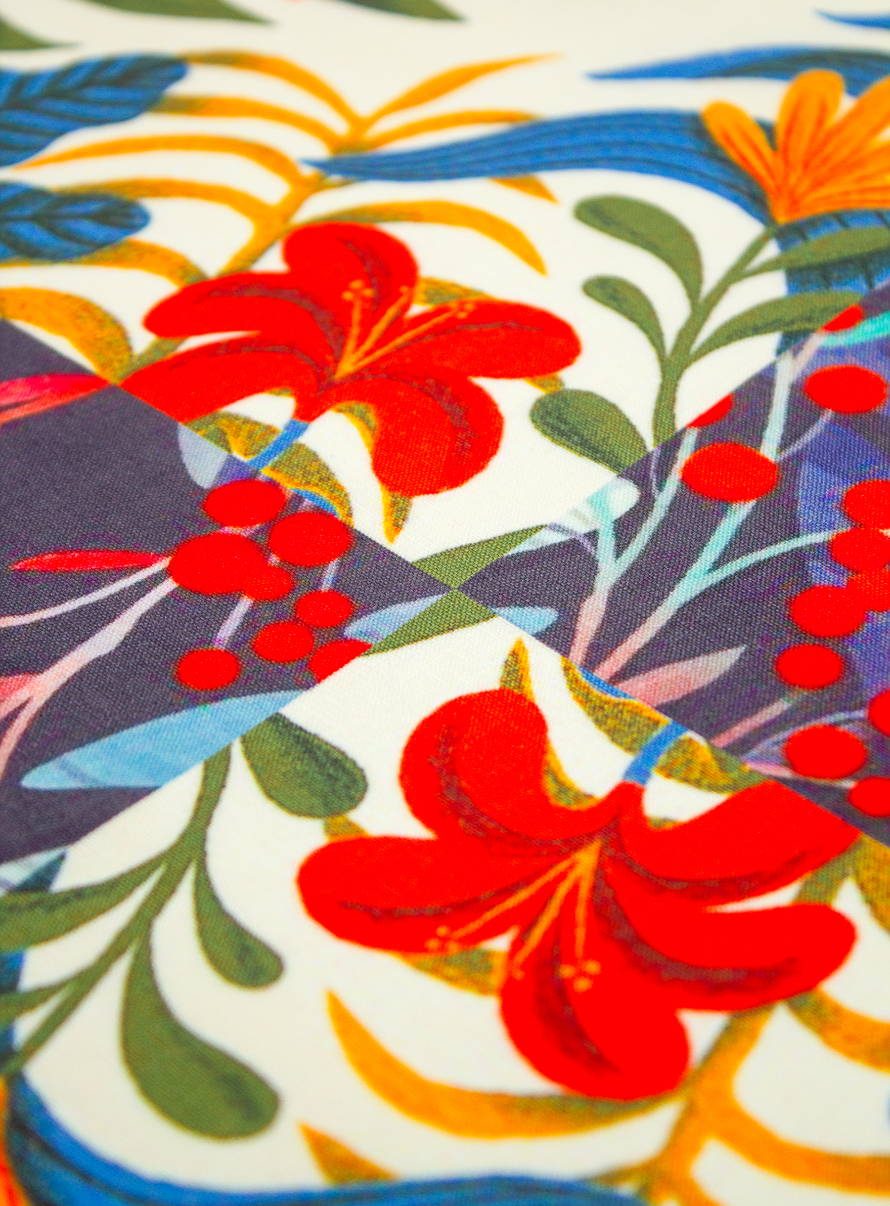 Exotic Bloom Pocket Square