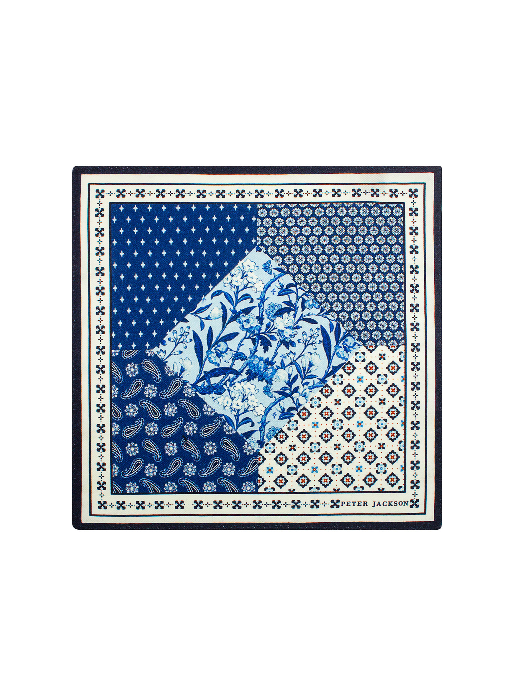 Royal Blue Medley Pocket Square