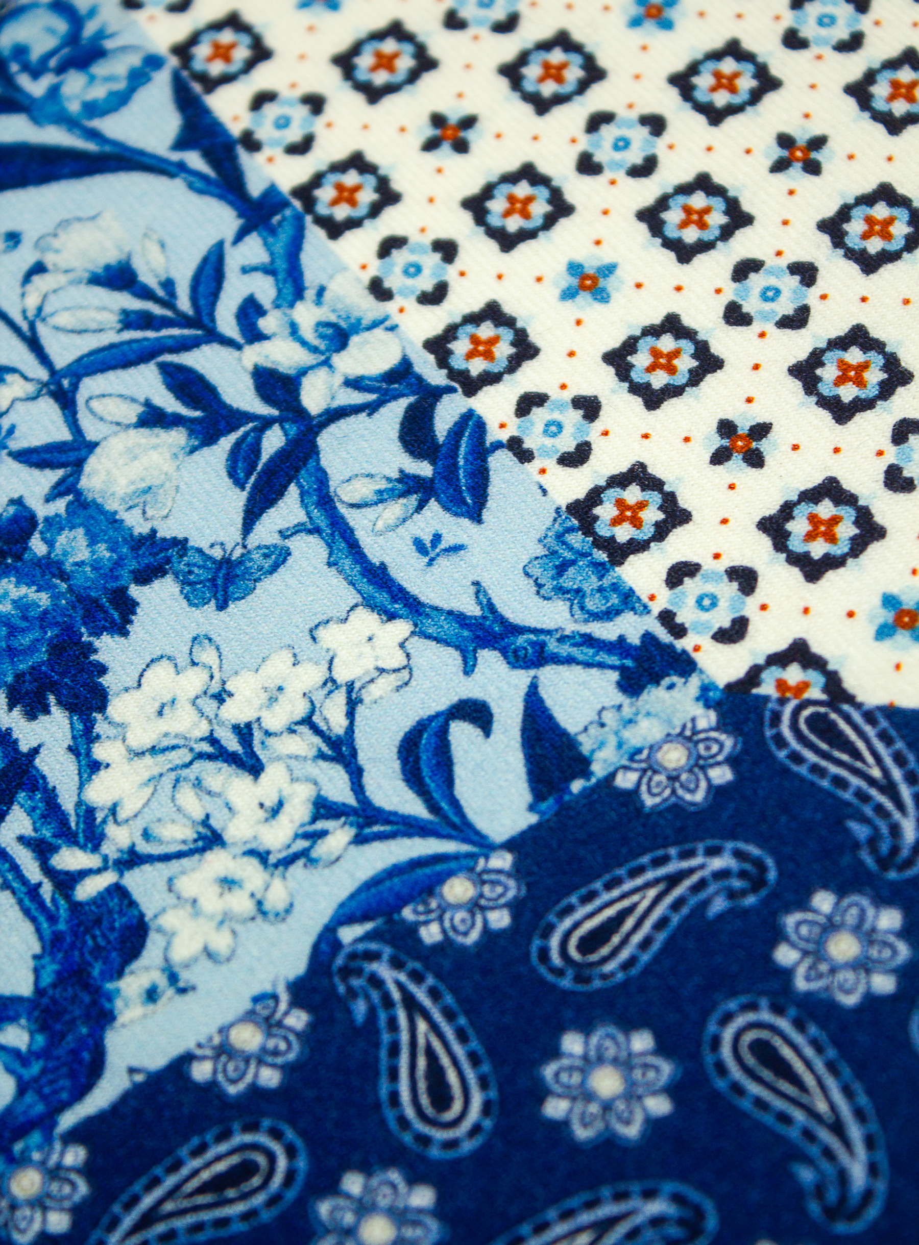 Royal Blue Medley Pocket Square