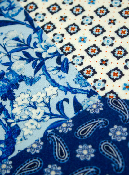 Royal Blue Medley Pocket Square