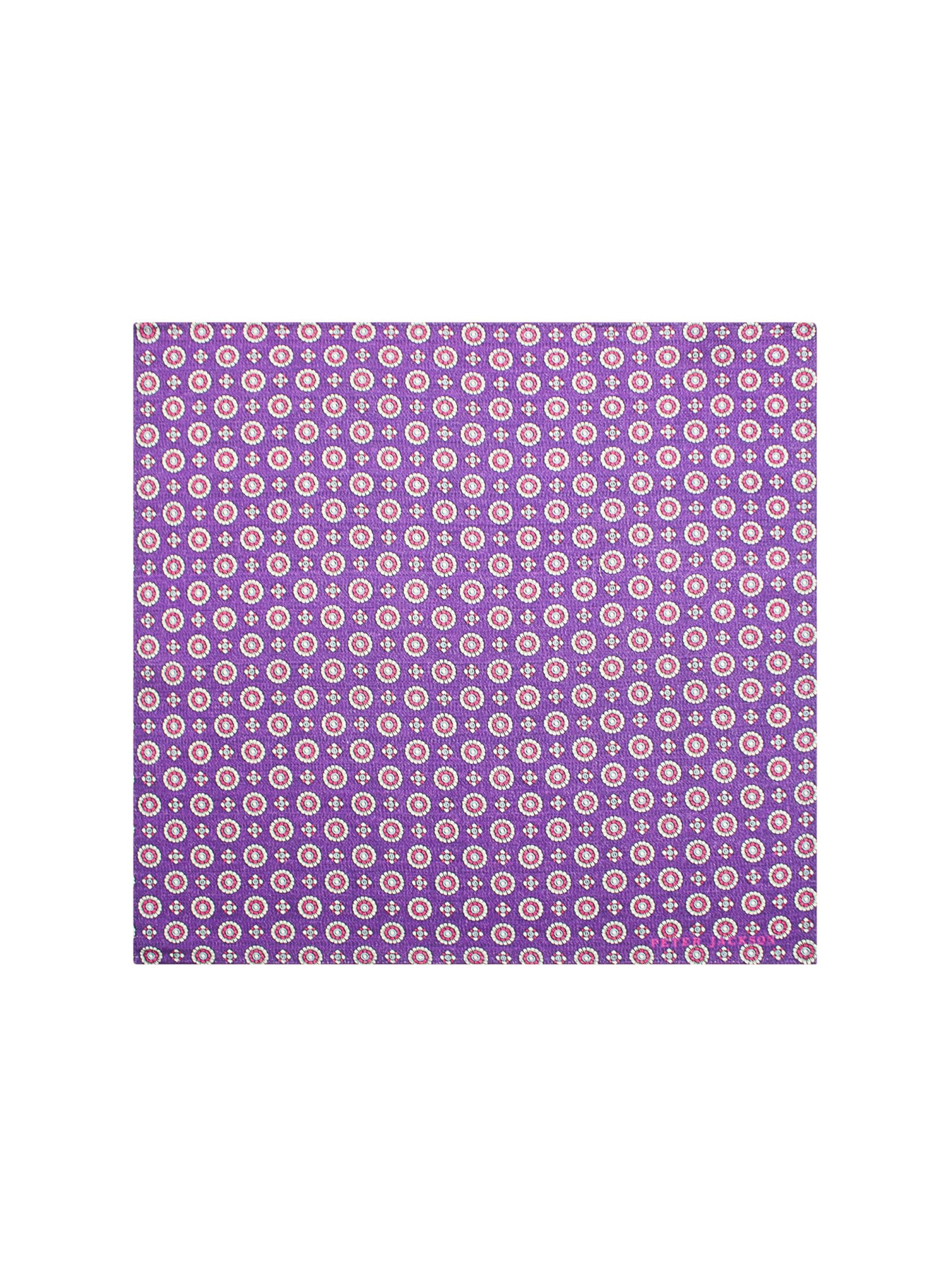 Violet Orbit Pocket Square