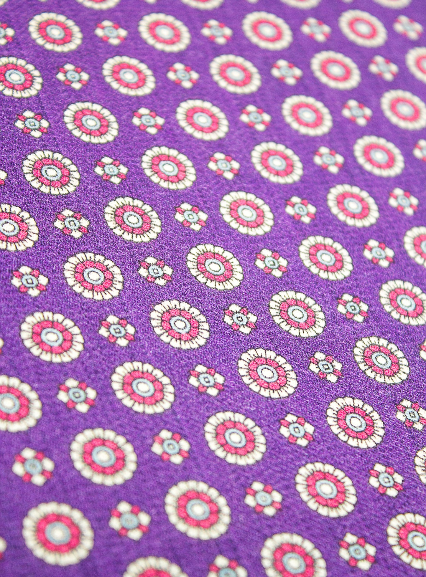 Violet Orbit Pocket Square