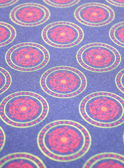 Royal Blue Medallion Pocket Square