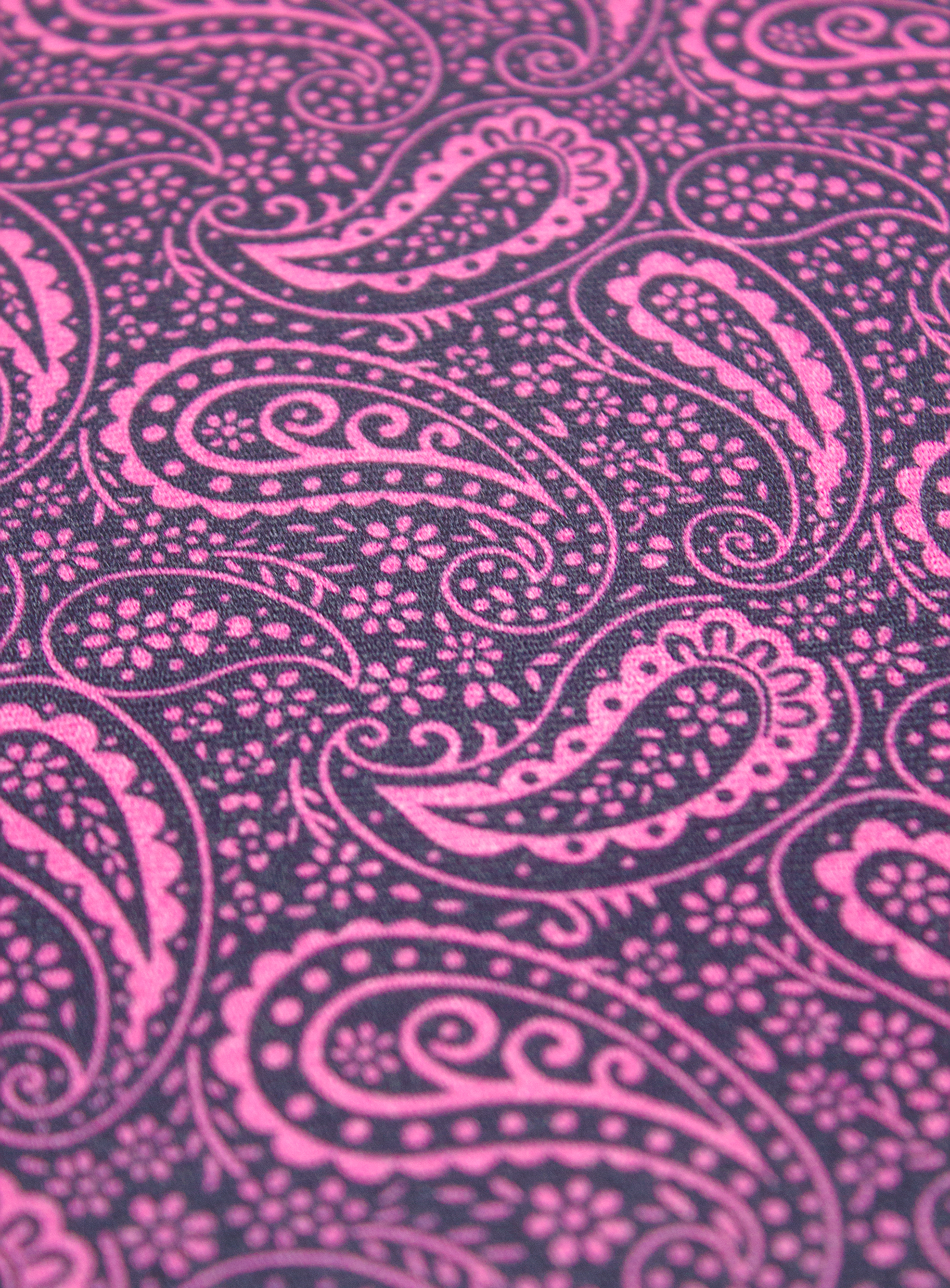 Navy & Pink Flourish Pocket Square