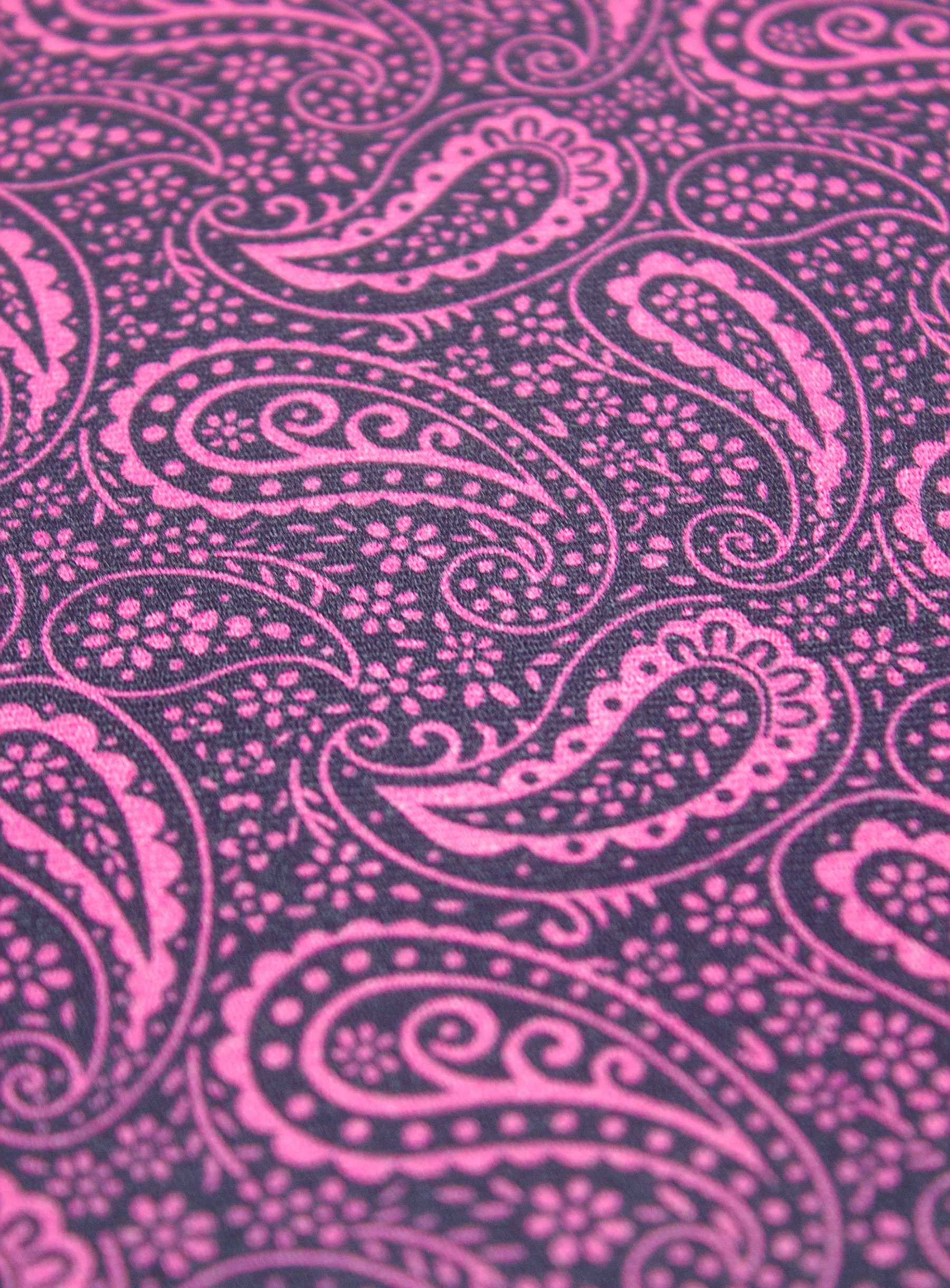 Navy & Pink Flourish Pocket Square