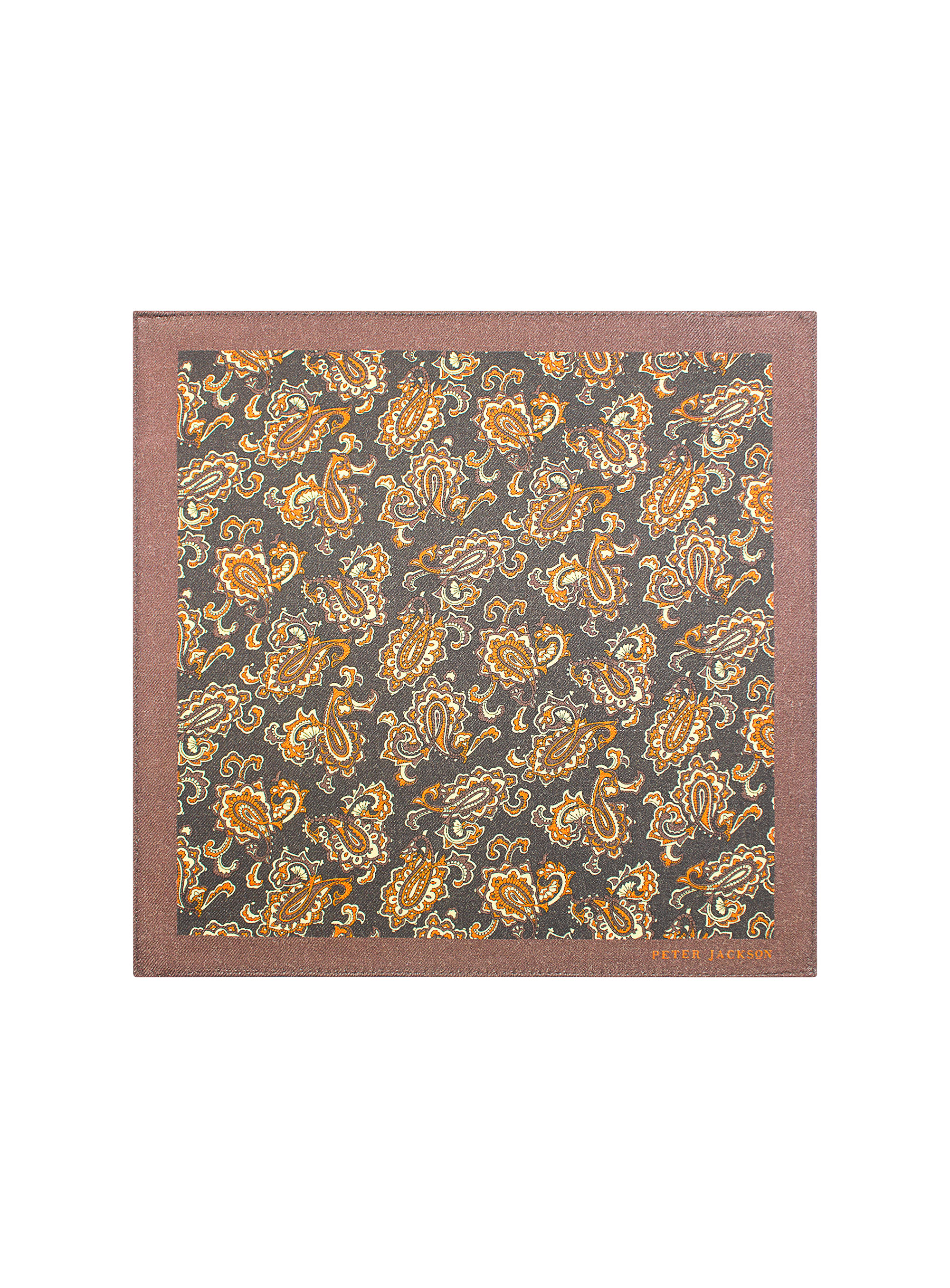Autumn Paisley Pocket Square
