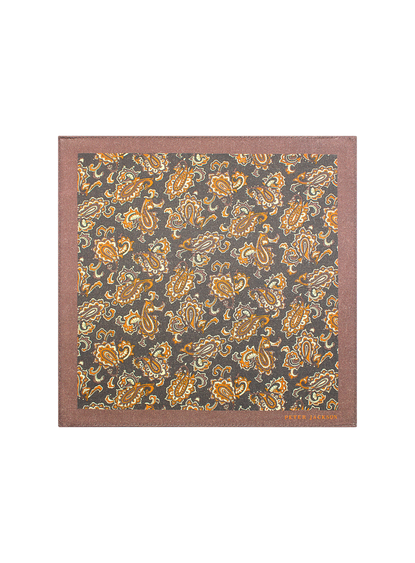 Autumn Paisley Pocket Square