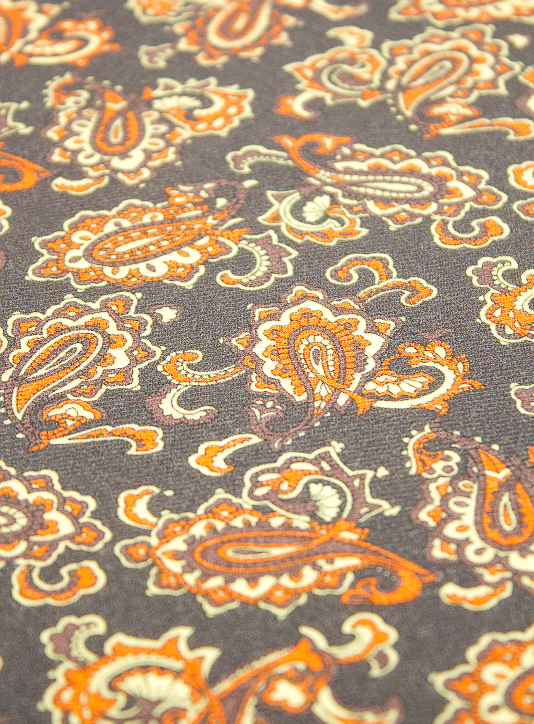 Autumn Paisley Pocket Square