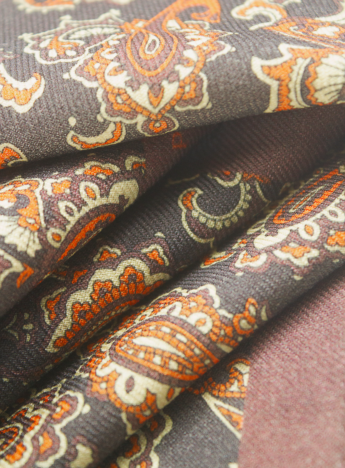Autumn Paisley Pocket Square