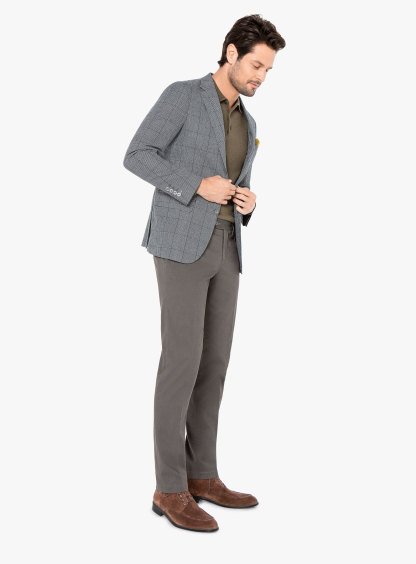 Men {collection_title} Vicenza Forest Green Overcheck Jacket Peter Jackson