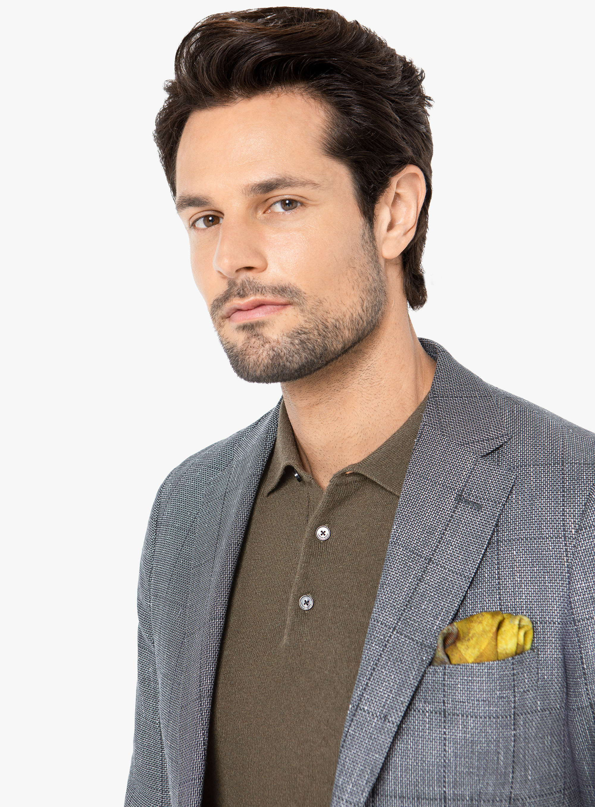 Men {collection_title} Vicenza Forest Green Overcheck Jacket Peter Jackson