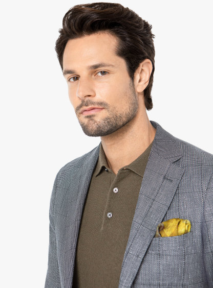Men {collection_title} Vicenza Forest Green Overcheck Jacket Peter Jackson