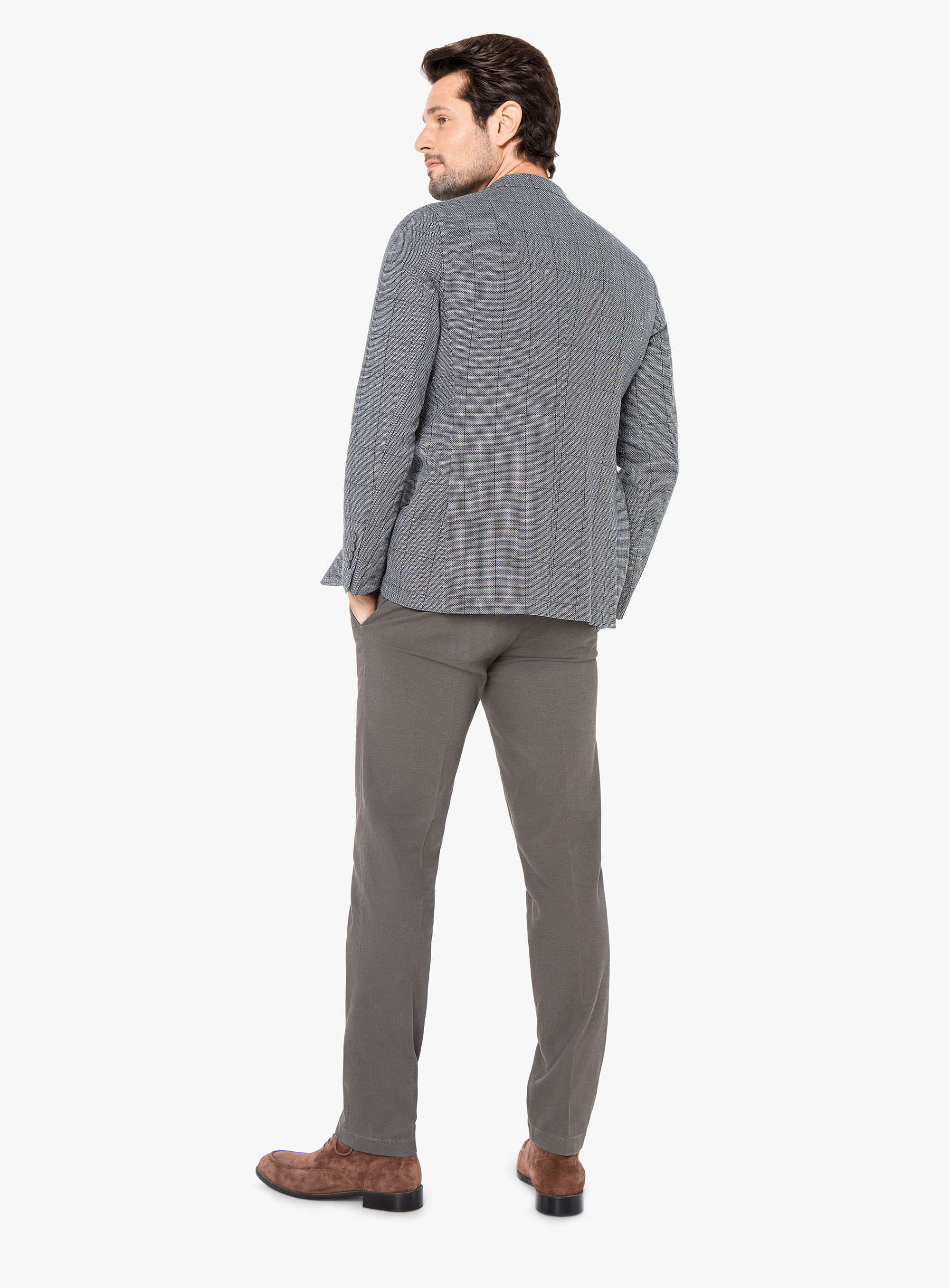Men {collection_title} Vicenza Forest Green Overcheck Jacket Peter Jackson